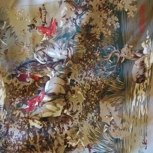 Vintage Pendleton equestrian silk scarf, perfect condition!!